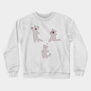 Cat Loves Cake Crewneck Sweatshirt